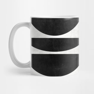 Mid-Century Modern Pattern No.9 - Black and White Concrete Mug